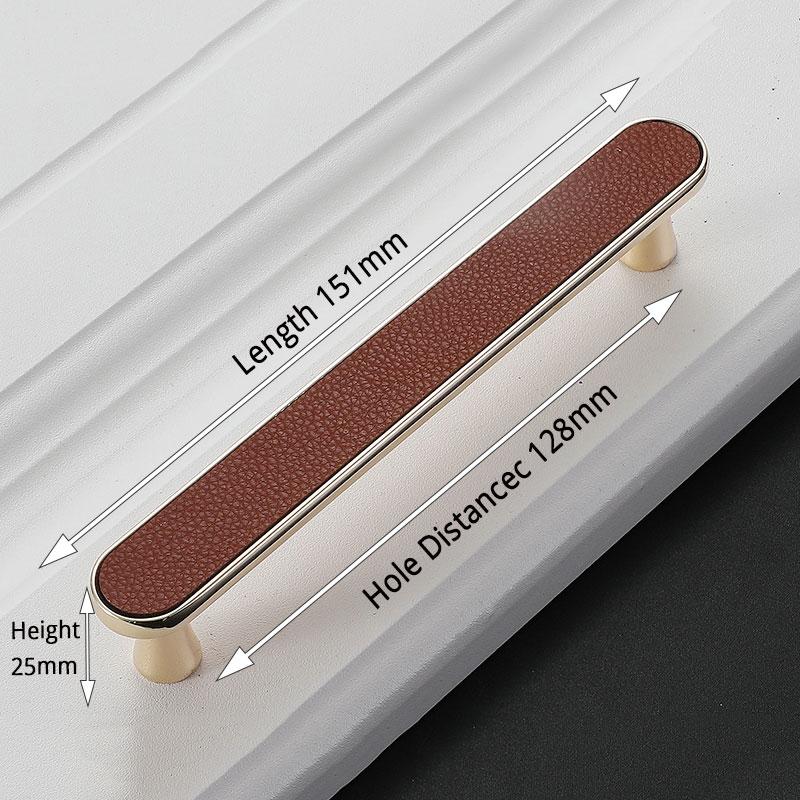 KAK Vintage Leather Cabinet Knobs and Handles Wardrobe Kitchen Cupboard Door Pulls European Zinc Alloy Furniture Handle Hardware