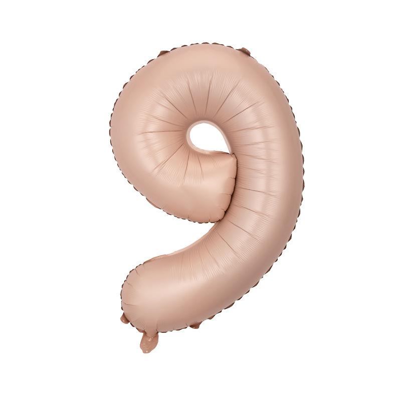 32 Inch Digital Balloon Rose Red Digital Caramel Color Medium Digital Helium Balloon Can Float