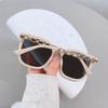 Fashionable Large Frame Chain Sunglasses - Unisex UV Protection, Street Style as Seen on Douyin Live Broadcast and Xiaohongshu