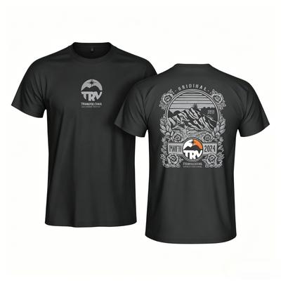 Transvulcania TRV Graphic TShirt La Palma Volcano Run Streetwear Casual Cotton Tee Double Sided Print Unisex Oversized Top