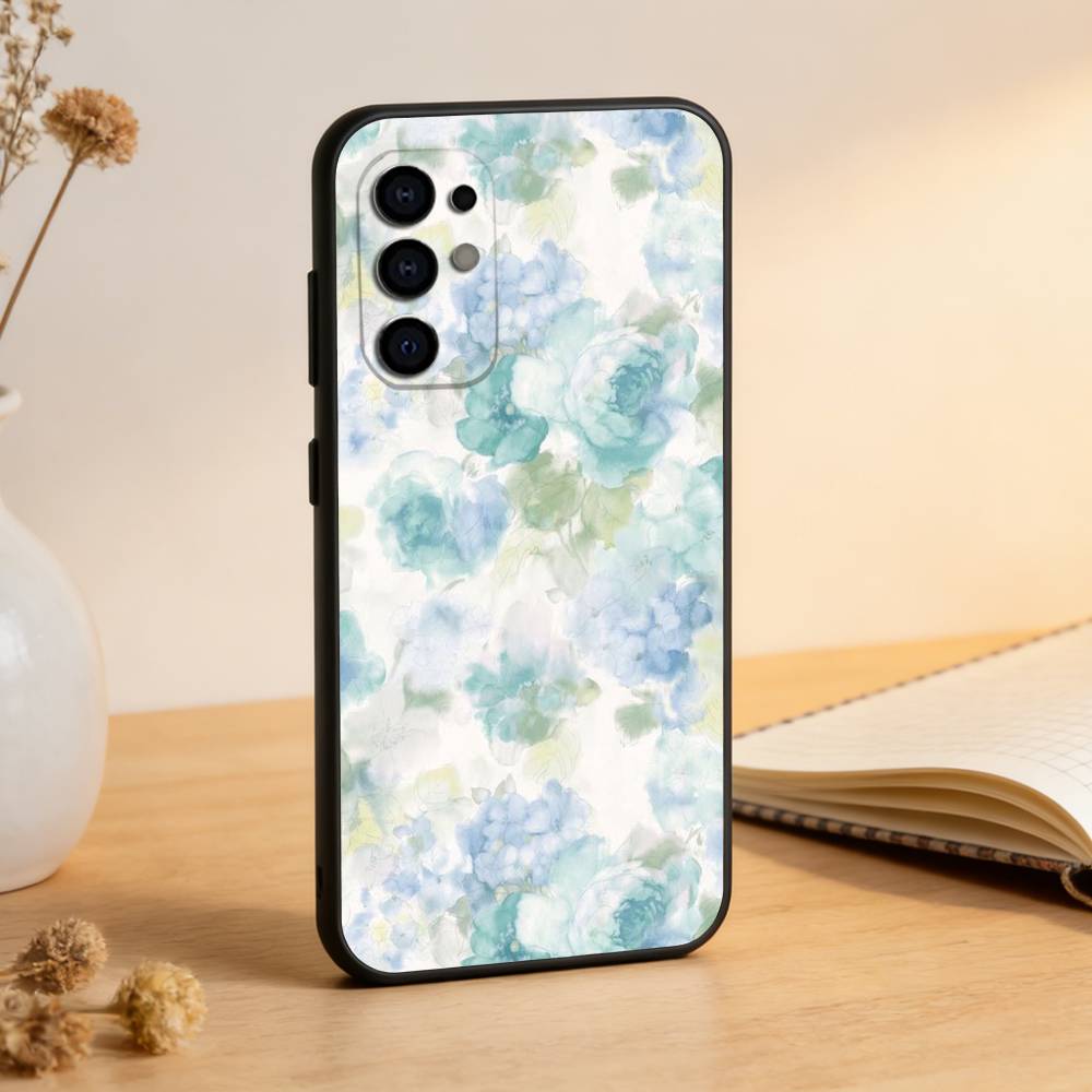 Oil Painting Flowers Series Phone Case For Samsung S25,S24,S21,S22,S23,S30,Ultra,S20,Plus,Fe,Soft Silicone Black Cover