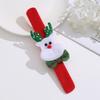 Cartoon Christmas Slap Bracelet Toy Kids Party Favor Santa Claus Snowman Reindeer Children Kid Wristband 2025 Xmas Gift New Year