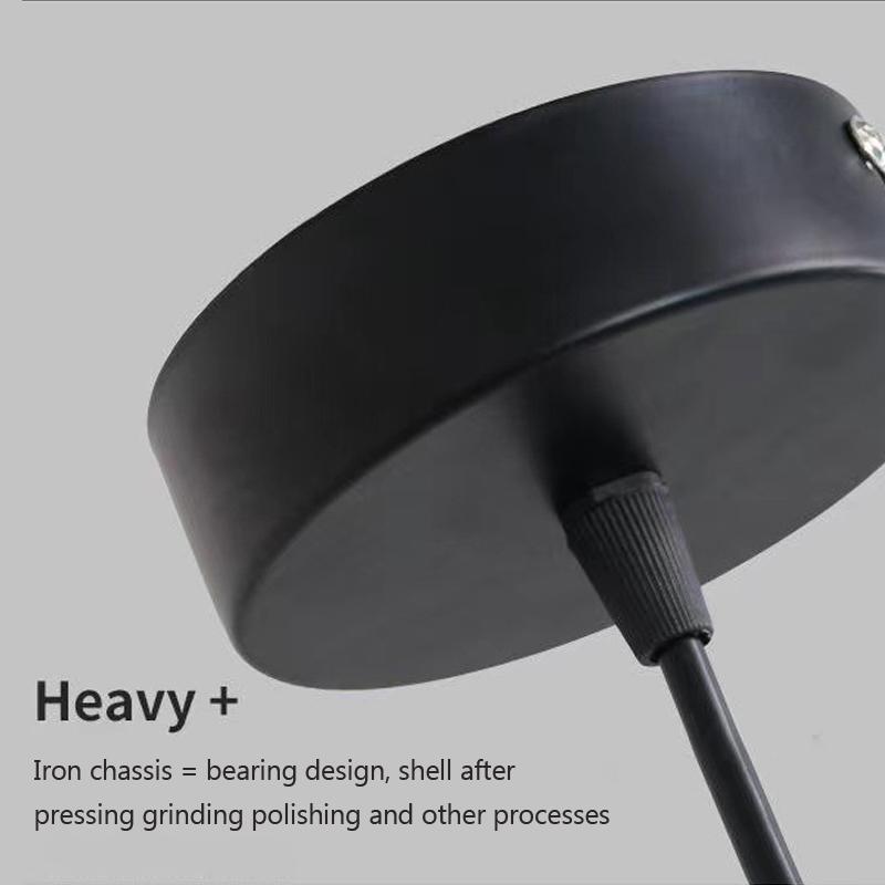 Nowoczesna lampa wisząca LED Czarny żyrandol Lampa wisząca do jadalni Hotel Sypialnia Lampka nocna Dekoracja domu Lampa wisząca