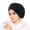 Pure Color Headscarf Hat With Floral Lace Design For Women Summer Winter Spring Fall