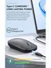 Rechargeable Silent Dual-Mode Bluetooth Wireless Mouse for Gaming and Office Use