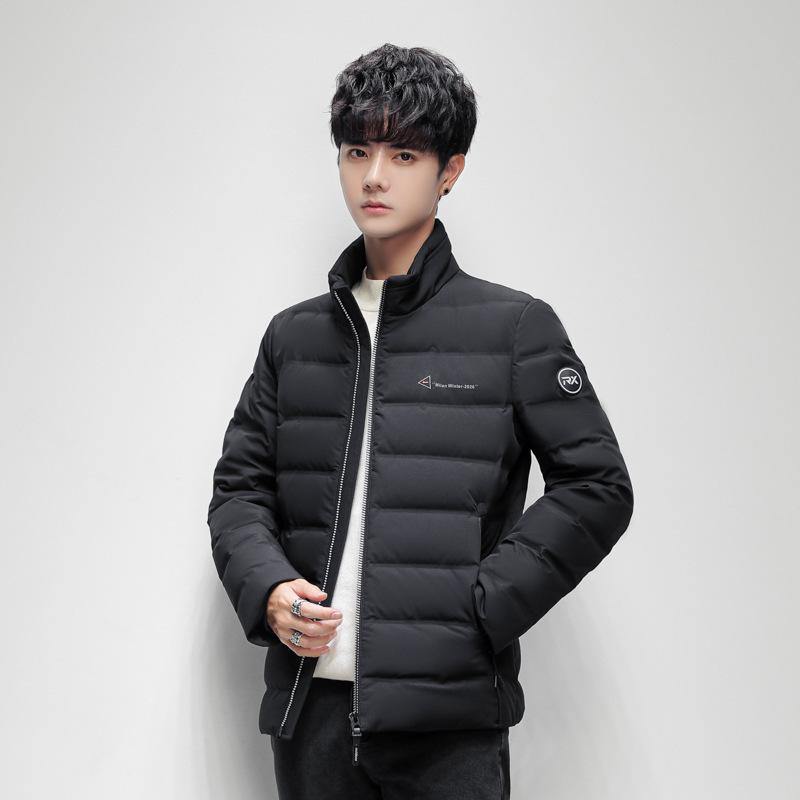 

Новая легкая куртка-пуховик на осень и зиму из белого утиного пуха для молодых мужчин, короткая модная простая куртка-пуховик, утепленная куртка-пуховик для мужчин 3XL