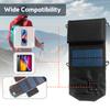 12W Portable Foldable Solar Panel Charger Dual USB 5 Volt Waterproof High Efficiency Foldable Solar