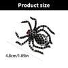 Barrette à cheveux strass Araignées Halloween Araignées Pince plate Épingle à cheveux Halloween Araignées Barrette à cheveux élégante pour chignons