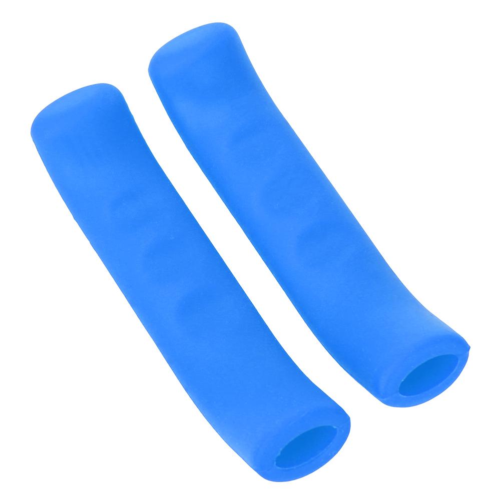 1Pair Folding Bicycle Mountain Bike Handlebar Silicone Anti Skid Shock Absorbing Grip Cover