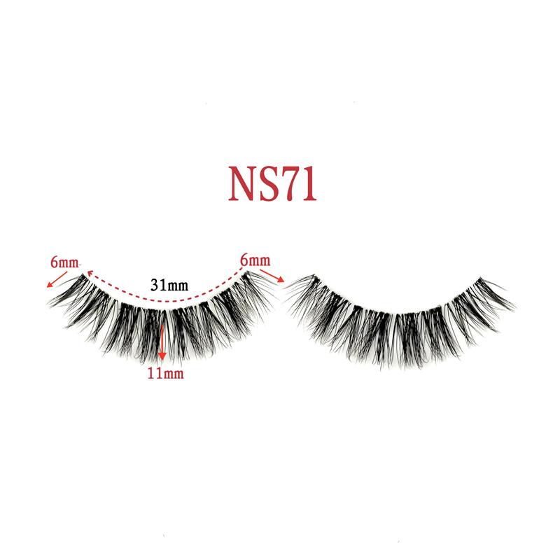Comfortable Thin Lash Band Synthetic Hair Handmade Full Strip Cruelty-Free Eyelashes Custom Lashes Accessories