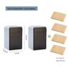 Wall-Mounted Flip-Top Toothpick Holder - Creative Plastic Design for Home and Restaurant