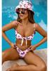 2023 Schmetterlingsmuster Knotenstil Bikini für Damen