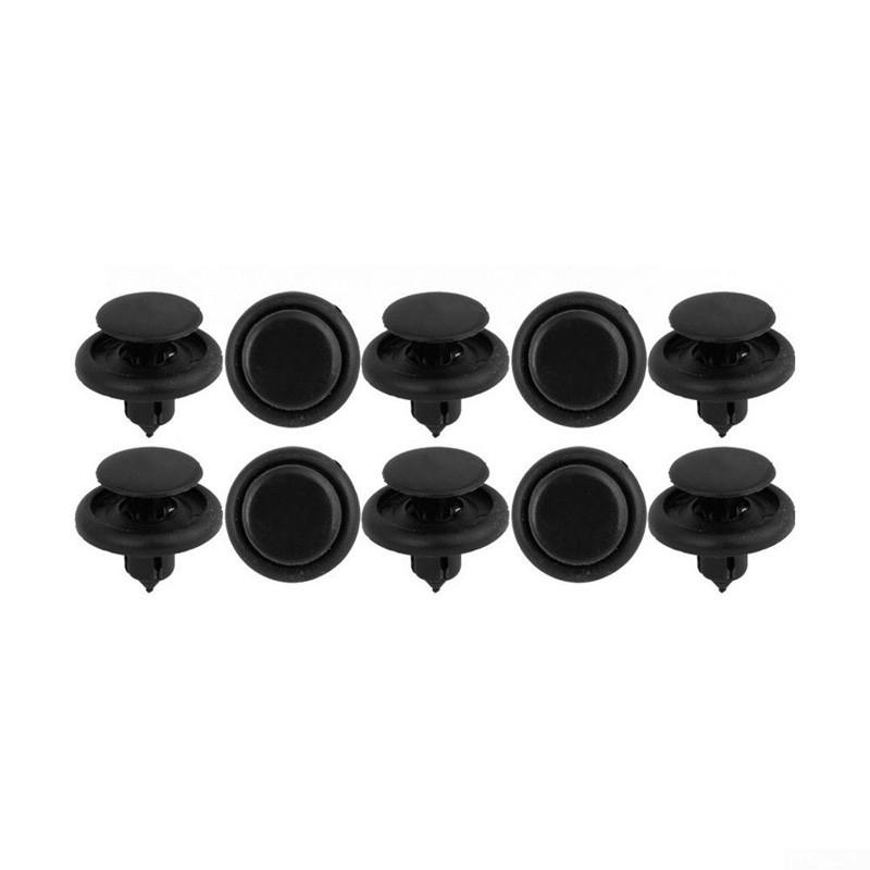 For Car Auto Fender Plastic Rivets Fasteners 30pcs 7mm Dia Hole Black Brand New