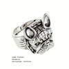 Vintage Puppy Bulldog Ring Fashion Ring Open Ring