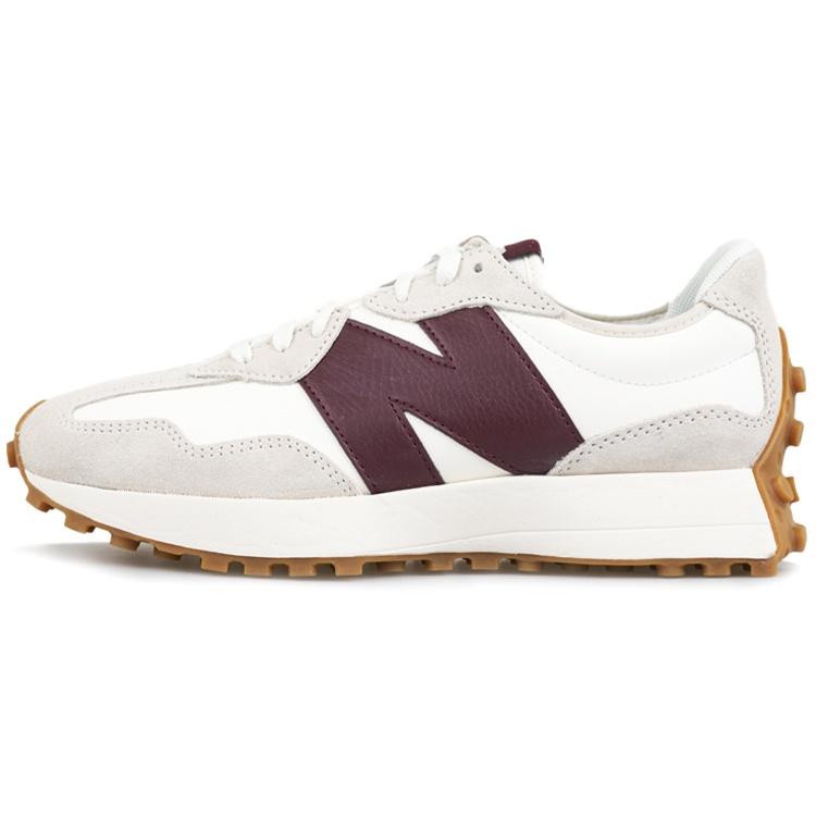 (WMNS) New Balance 327 White Dark Red Women s WS327KA