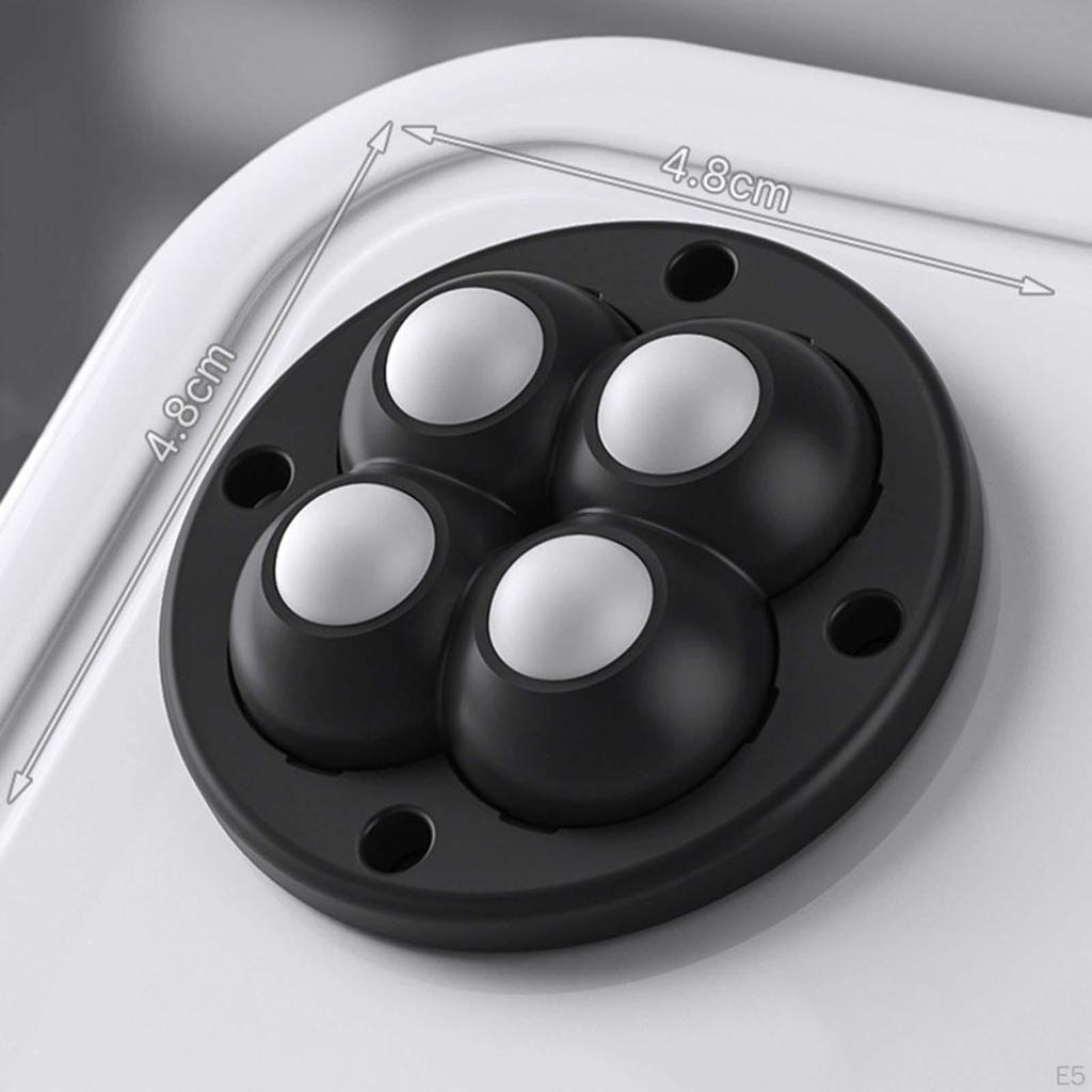 4Pcs Swivel Self Adhesion Caster Wheel Bedroom Home Pulley Universal for Coffee Tables