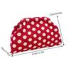 European And American Retro Polka Dot Makeup Bag, Knitted Color-Blocking Large Capacity Portable Cosmetic Pouch