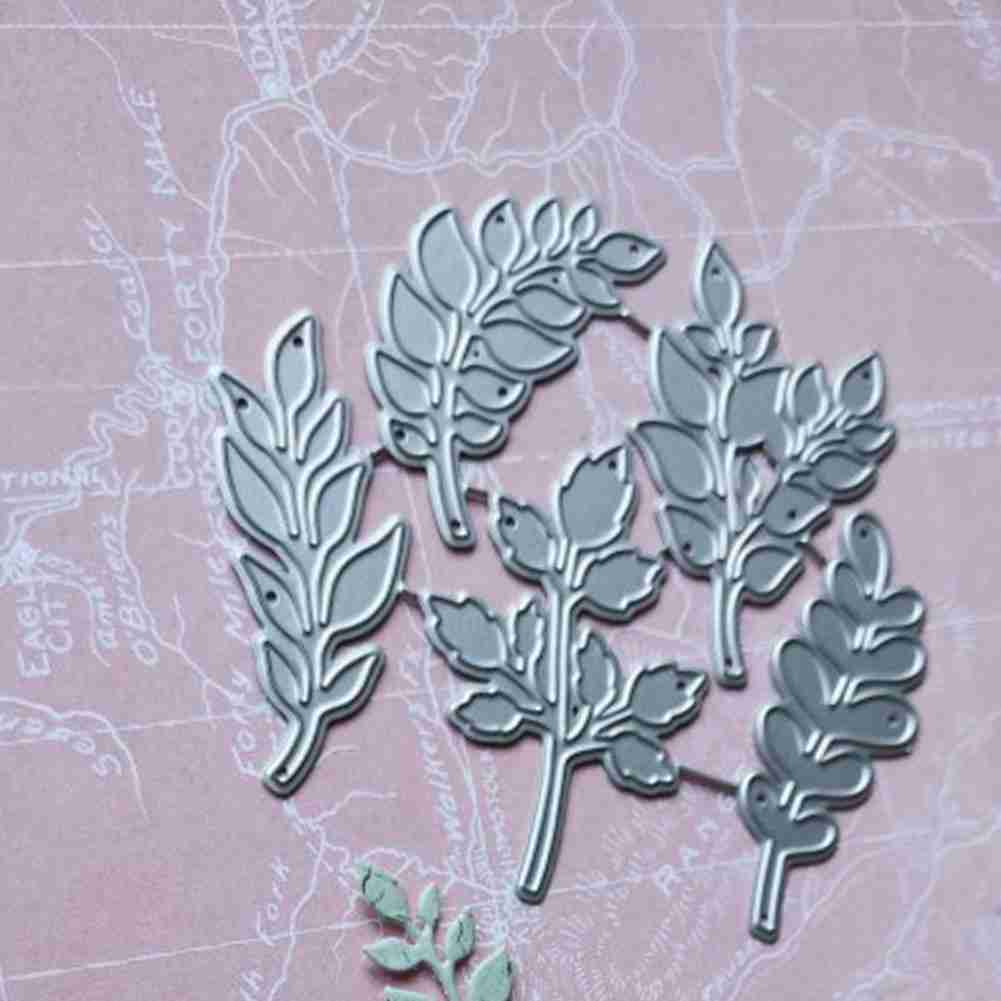 Leaves Branch Metal Cutting Dies Scrapbooking Die DIY Metal Stencils Photo Album Embossing Cards Making Metal Cutting Stamps