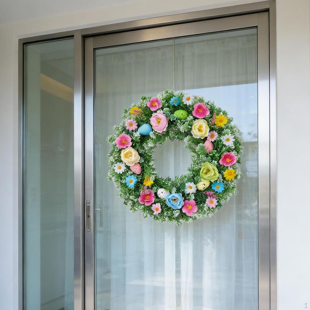 Artificial Flower Garland Decorative Door Wreath Hanging Decoration for Office Valentine's Day Wall