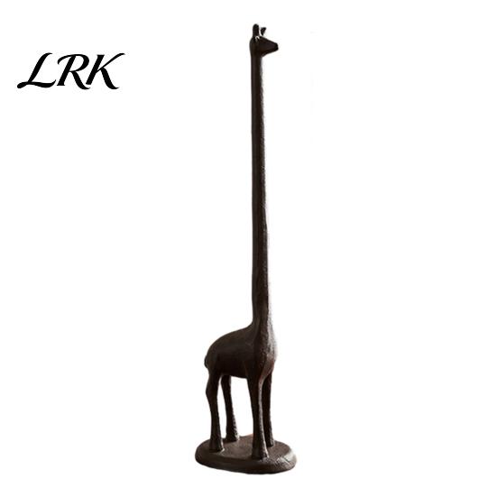 Decorative Paper Towel Holder Holder, Multi-Purpose Storage Stand for Kitchen Rolls Plastic Wrap And Paper, Rustic Rack Retro Cast Iron Napkin