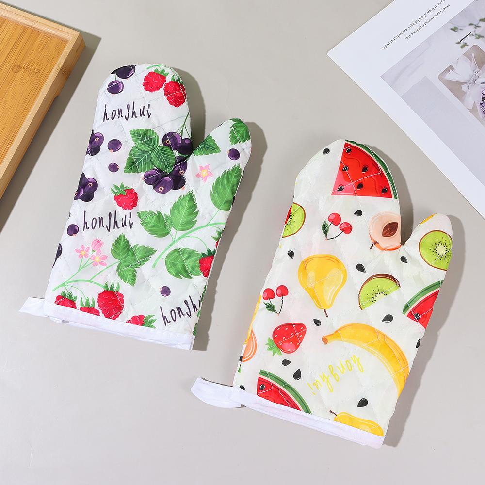 2pcs Kitchen Gadgets Heat-insulating Gloves Anti-scald Oven Gloves New Microwave Gloves