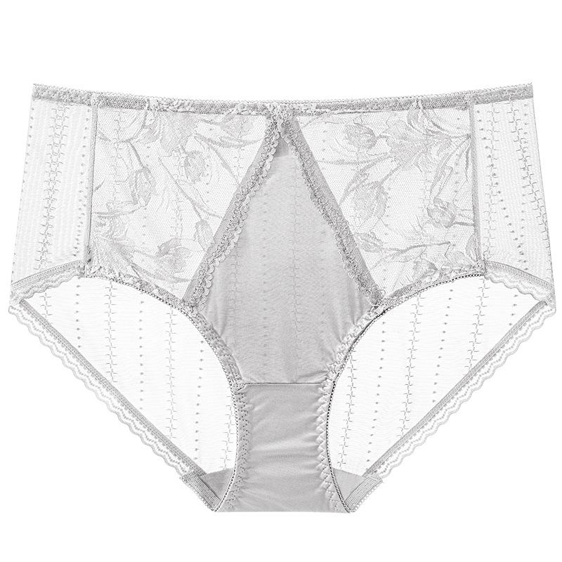 Xiao Tian'er 1569 High Waist Lace Panties - Seamless, Breathable, Skin-friendly, Comfortable Cotton Crotch.