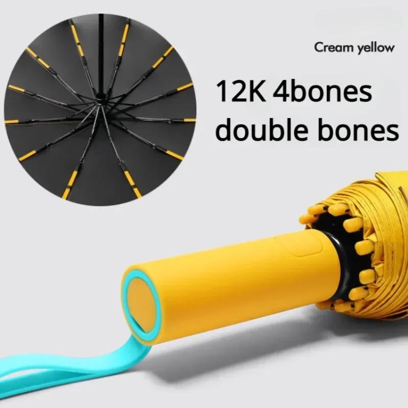 72 Bone Windproof Umbrella Reinforced Automatic Folding Large Size Sun Uv Protection Anti-Storm High Quality Travel Umbrellas
