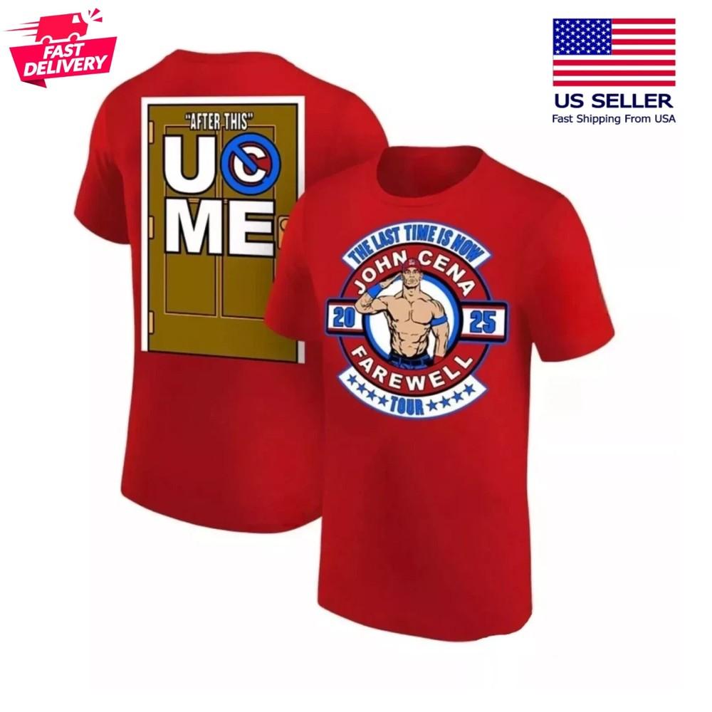 John C*na 2025 Farewell Tour Shirt The Last Time Is Now Two Sided T-Shirt Unisex T-Shirt M