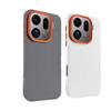 Funda de Teléfono Móvil de Cuero Liso con Succión Magnética FindX9 para Oppo Find X9 Pro Pantalla Curva+Lente de Metal+Carcasa Dura Integral