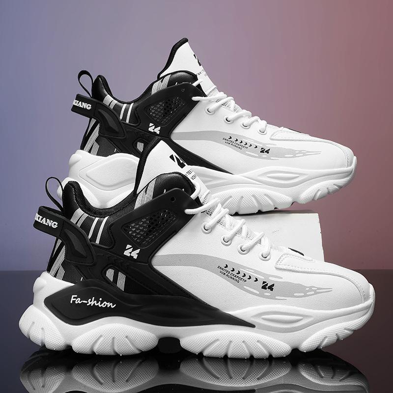 

Putian men s shoes summer 2025 new versatile youth sports leisure running air cushion shock absorption heightening dad shoes 44