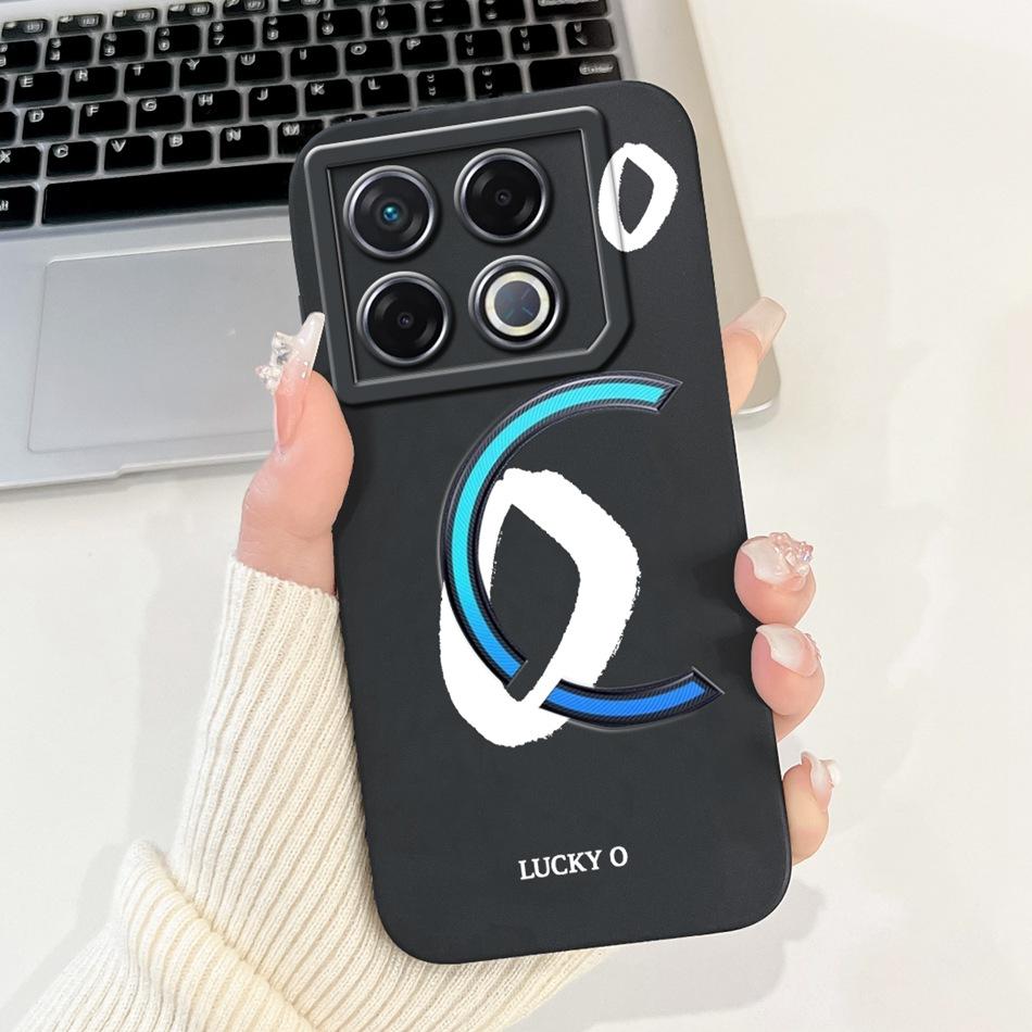 For Infinix GT 20 Pro X6871 Lucky Initial Letter Phone Case For Infinix GT20 Pro 5G Soft Silicone Shockproof Cases