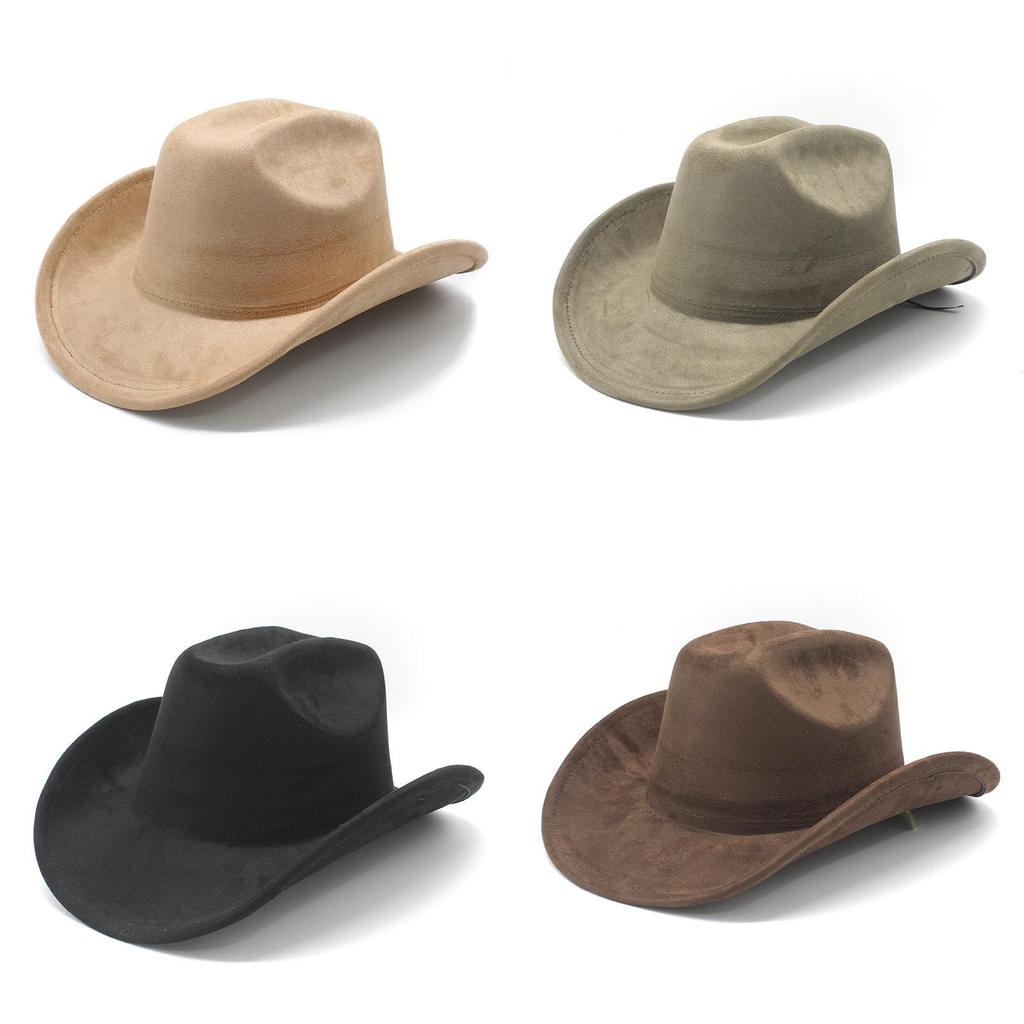 Traditional Style Wool Felt Cowboy Hat With Wide Brim For Men And Women