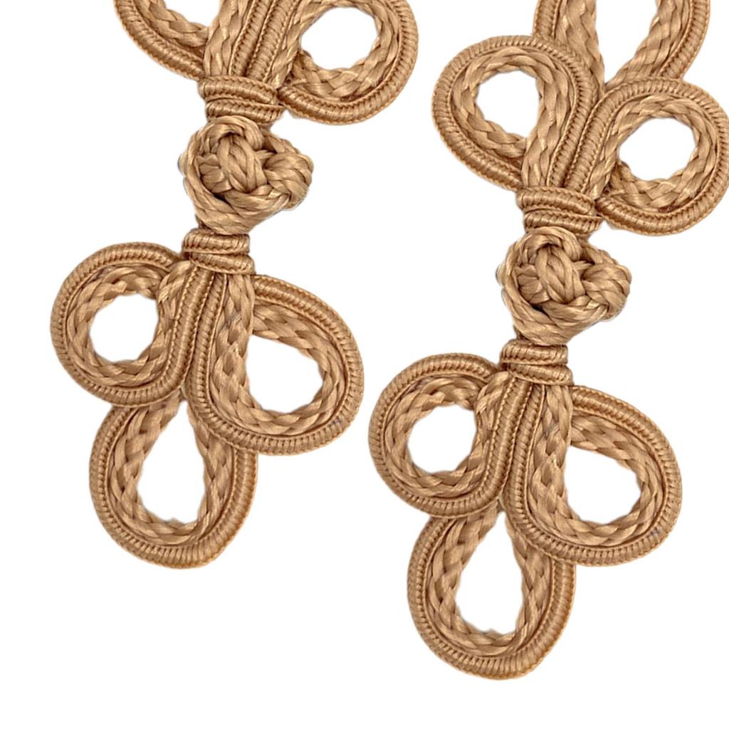 2 Stück Dekorative Kleiderknöpfe Cheongsam-Knöpfe Chinesischer Knoten Froschknöpfe für Hanfu Strickjacke Outfit Kostüme Dekoration