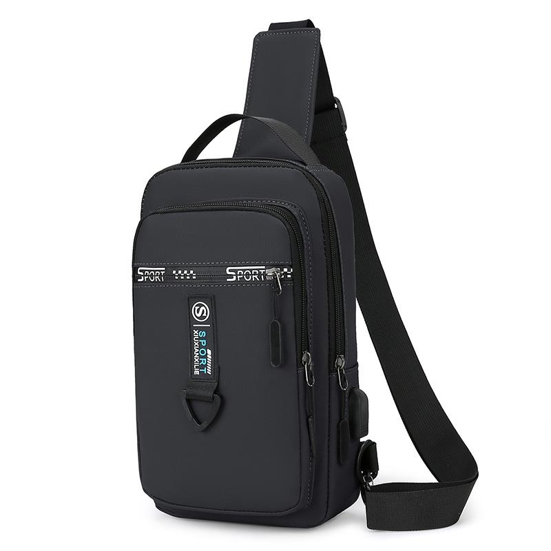 

Повседневная мужская нагрудная сумка, поясная сумка, легкая сумка через плечо из ткани Оксфорд, стильная мужская сумка для отдыха 18cmX29cmX7cm