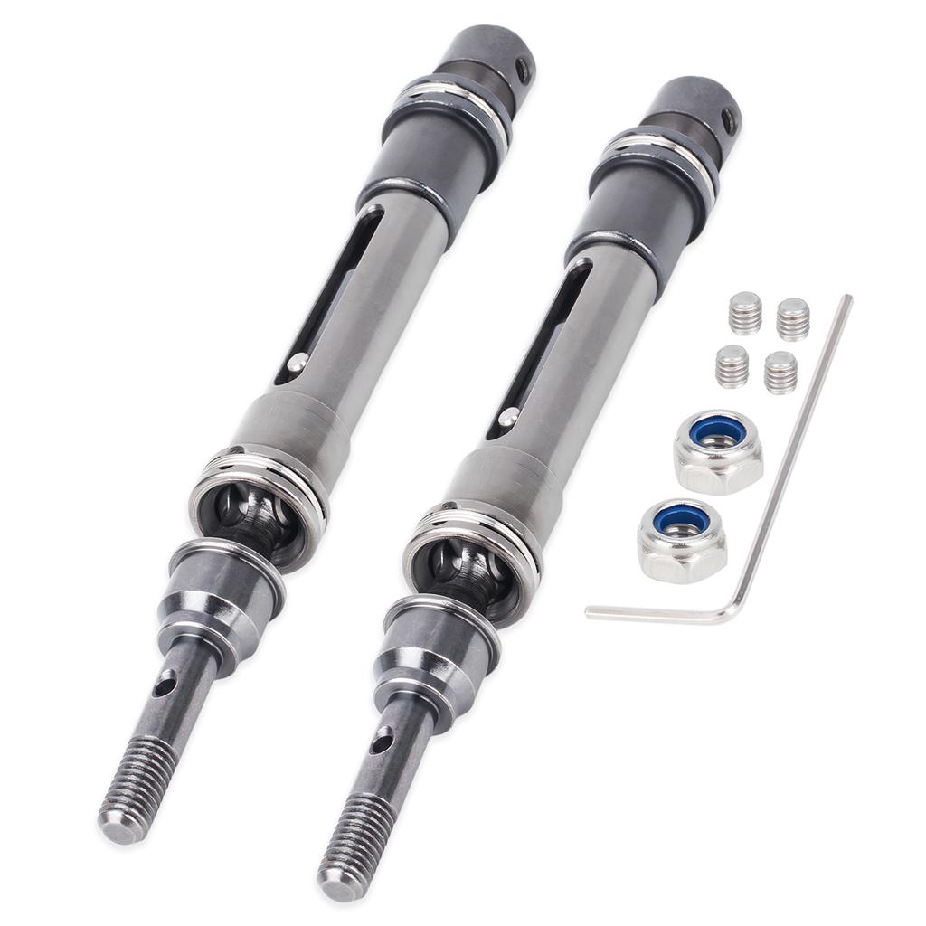 Steel CVD Front Rear Drive Shaft Set for 1/10 Traxxas Slash 4X4 Slash Rustler VXL Stampede 4X4 VXL Car Upgrade Parts