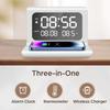 3 In 1 Wireless Charging Station Creative Charging Stand with Clock and Calendar for iPhone 16 15 14 Pro Max Plus