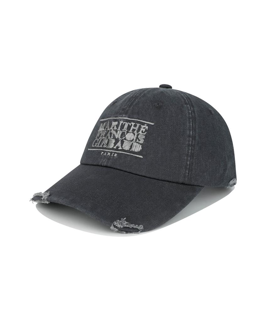 Malittepeulangsowajeobeo Drawing Classic Logo Damaged Covered Cap Charcoal