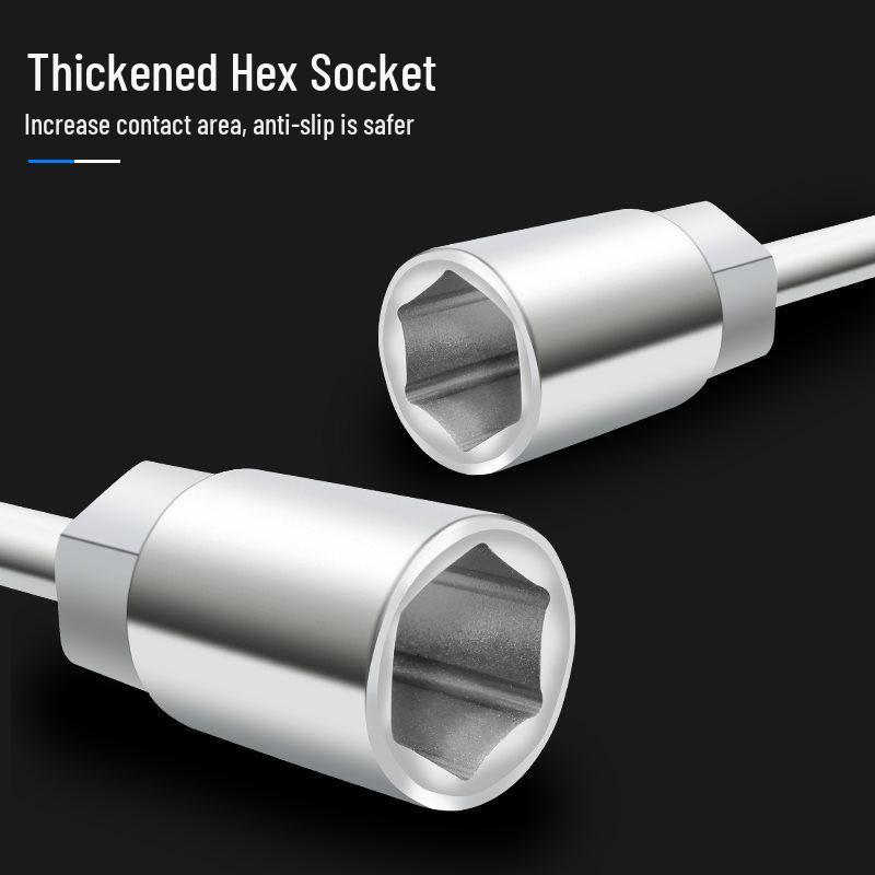 Dreifach erweiterbarer Multifunktions-Y-Steckschlüsselschlüssel für Motorrad- & Autoreparatur