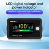 DC 8-100V LCD Digital Voltage Battery Capacity Indicator 12V 24V 48V 72V Lithium Acid Voltmeter Power Monitor For Car Motorcycle