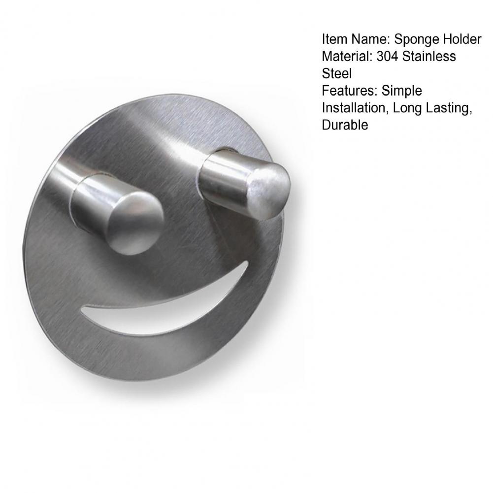 Schwamm-Organizer Schwamm-Befestigungsgestell Wandmontierter Schwammhalter mit Saugnapf für die Organisation des Küchenspülbeckens