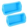 2PCS Large Ice Block Molds Reusable Silicone Ice Tray Freezer Ice Container for Ice Bath Refrigerator Blue