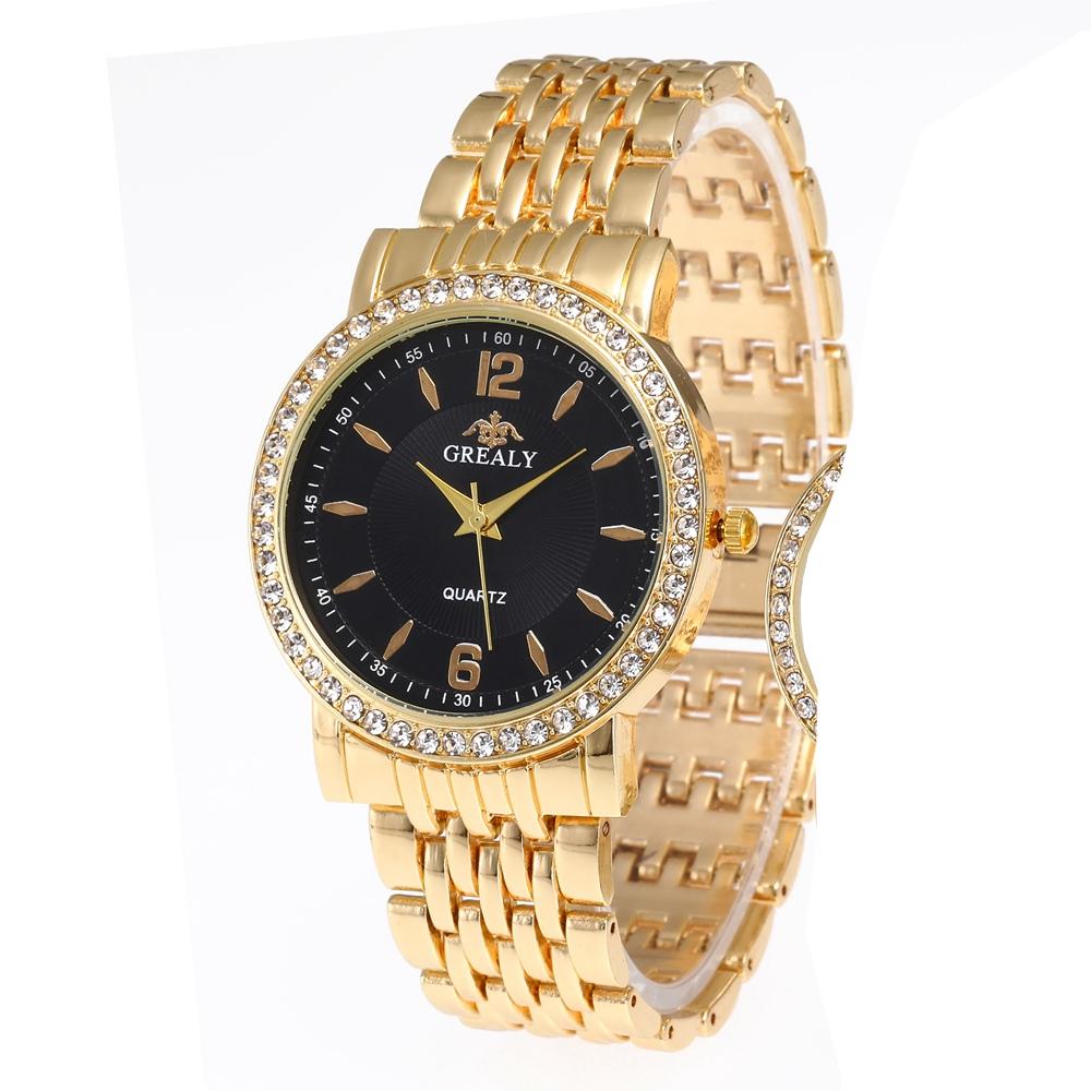 New Fashion Women Watches Casual Men Wristwatch Rhinestone Ladies Quartz Watch Stainless Steel Relogio Feminino Lady Clock Hours