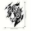 Metal Tiger Wall Sculpture Iron Animal Art Outdoor Indoor Decor for Living Room Yard Balcony Garden