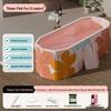 Foldable Full Body Bath Tub for Adults & Couples - Compact Household Bath Basin & Children's Sitz Bath