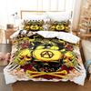Vintage Pop Goth Reaper Schädel Punk Rock Bettwäsche Digitaldruck Polyester Baumwolle Dreiteiliges Set