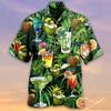 2026 Summer Loose Breathable 3d Print Trendy Cool Fashion Hawaiian Shirts Beach Party Tops Short Sleeves Men's 5XL