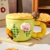 Ceramic Cup With High Value Home Office Couple Water Cup Gift Box, High-End Souvenir Gift
