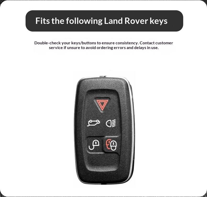 Étui de clé de voiture en alliage de zinc et cuir pour Land Rover Sport Freelander Discovery 4 Range Rover Sport Lr4 2010 2012 Accessoires Porte-clés