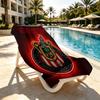 Club Deportivo Guadalajara Print Beach Towel Design, Soft, Lightweight. for Home Bathroom, Spa, Pool, Yoga, Surfing, Camping, Gift for Family, Friend