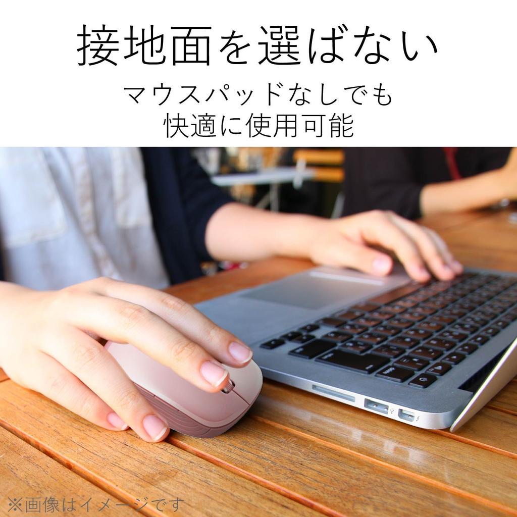 ELECOM Souris sans fil BlueLED 5 boutons Boutons pour Final Fantasy A Realm Rose 2,4 GHz Précédent/Suivant [Recommandé XIV Reborn] M-BL21DBPN